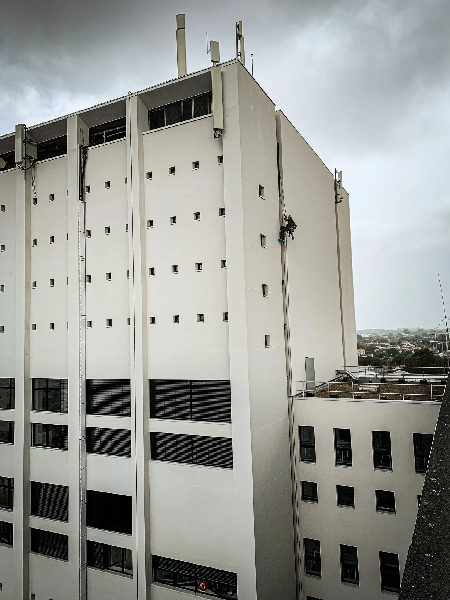 Intervention de cordistes MS Access pour derniers coups de chiffon chez EIFFAGE à Pessac (bâtiment) – 2